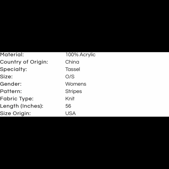 Free People Nova striped tassel scarf🌠 - Picture 2 of 10